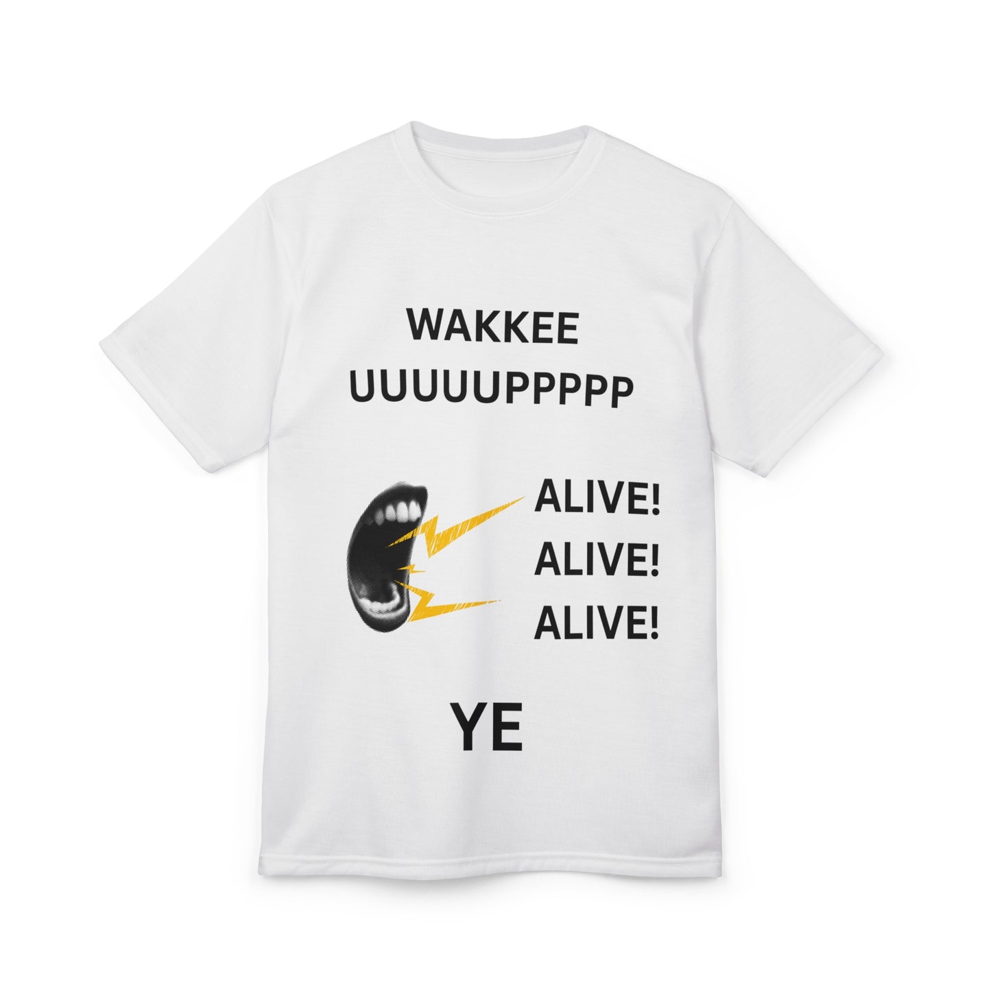 Ye Wakkee Uppp Unisex Cut & Sew Tee – Fun Graphic T-Shirt, Trendy Streetwear, Unique Gift for Concerts, Music Lovers, Casual Wear