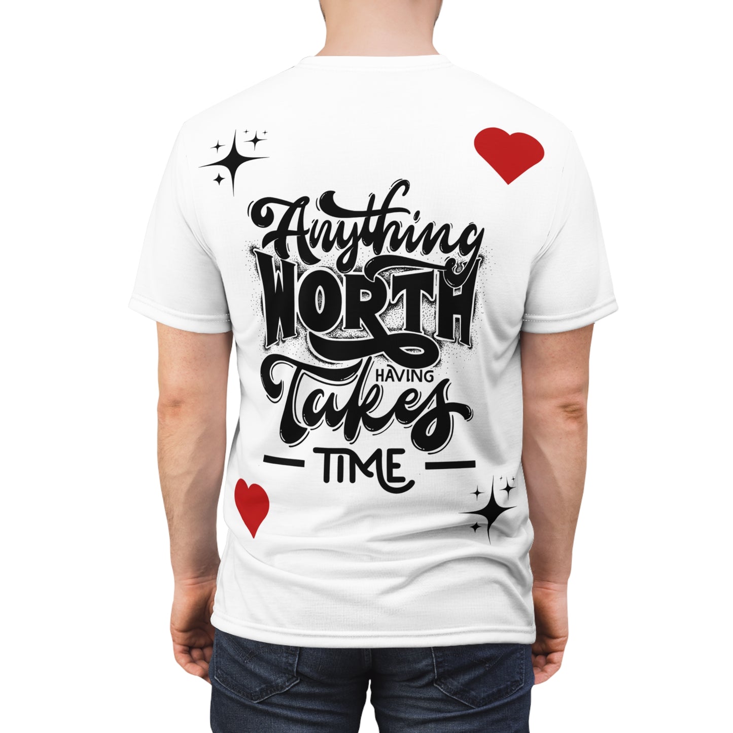 Ye & Bianca Heartfelt Couple's Tee, Unisex Cut & Sew Shirt, Together Forever Love T-Shirt, Romantic Gift for Him/Her, Anniversary & Valentine's Day