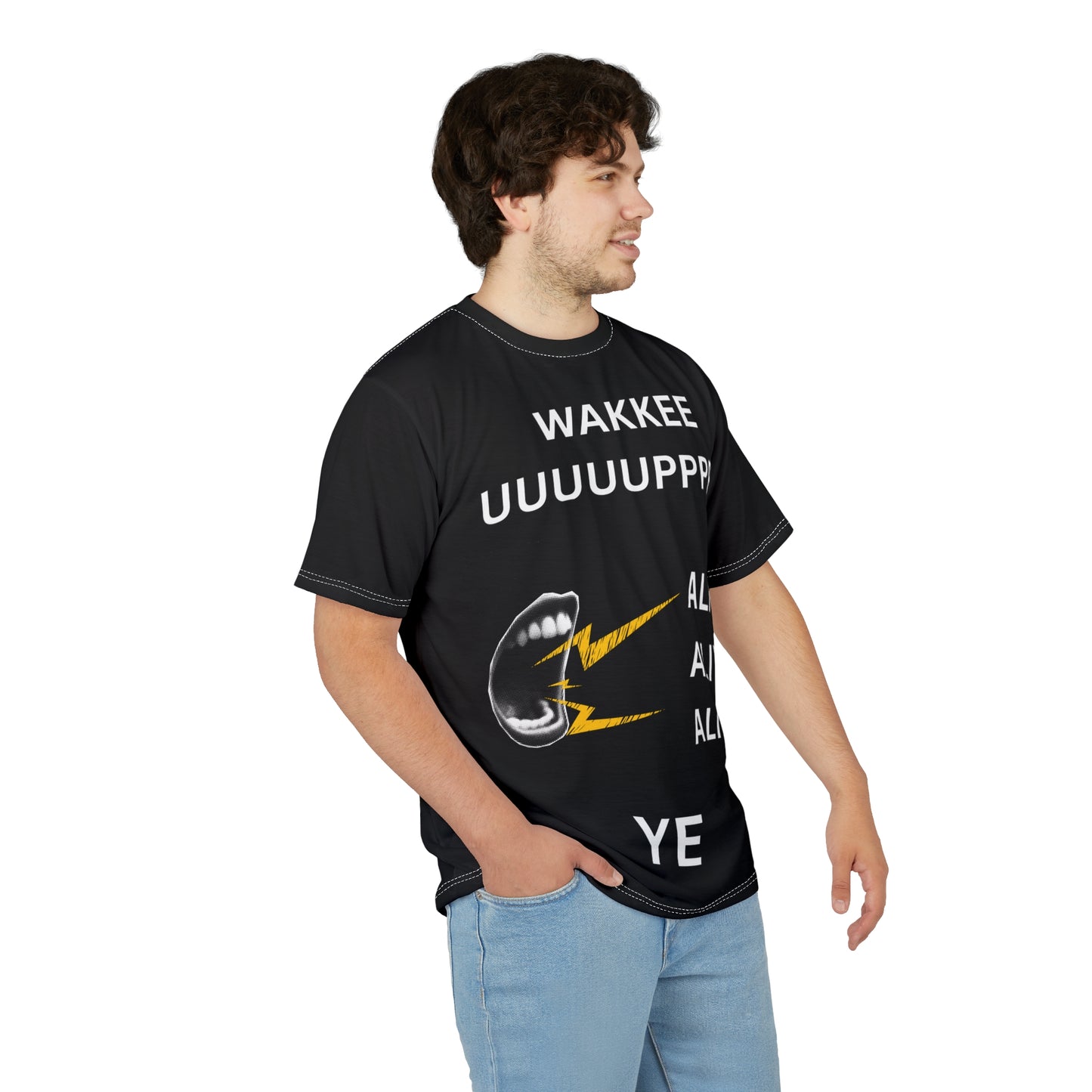 Ye Wakkee Uppp Unisex Graphic Tee, Quirky Shirt, Fun Casual Wear, Gifting for Music Lovers, Unique Party Apparel For Any Occasion