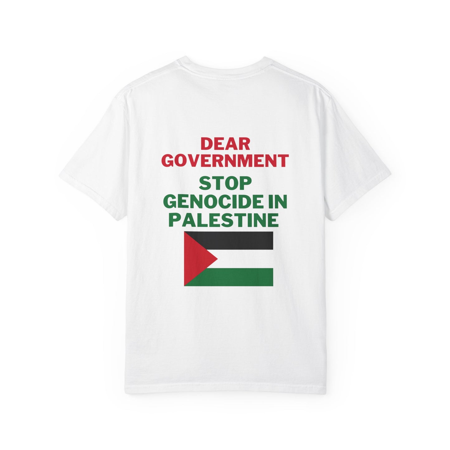 Dear Gov Unisex Garment-Dyed T-Shirt - 'Dear Gov' Advocacy Tee for Social Justice