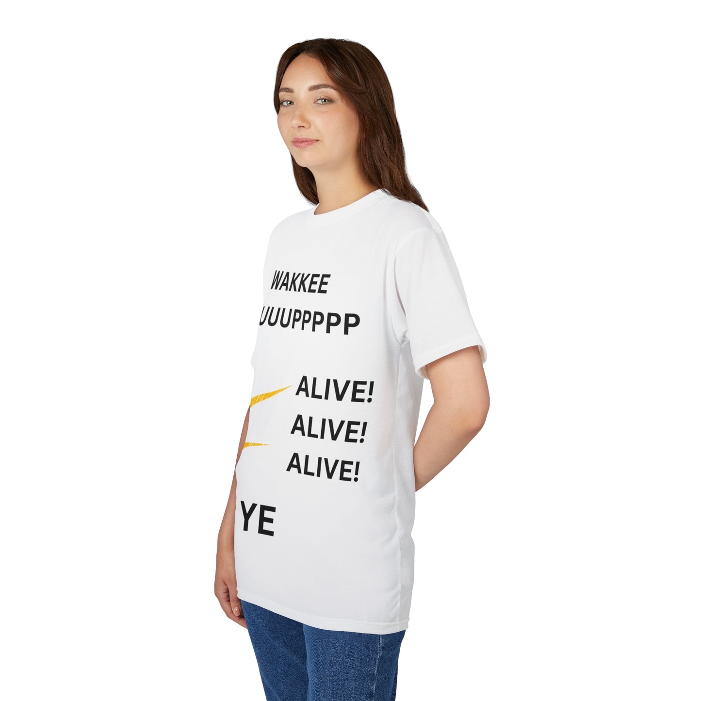 Ye Wakkee Uppp Unisex Cut & Sew Tee – Fun Graphic T-Shirt, Trendy Streetwear, Unique Gift for Concerts, Music Lovers, Casual Wear