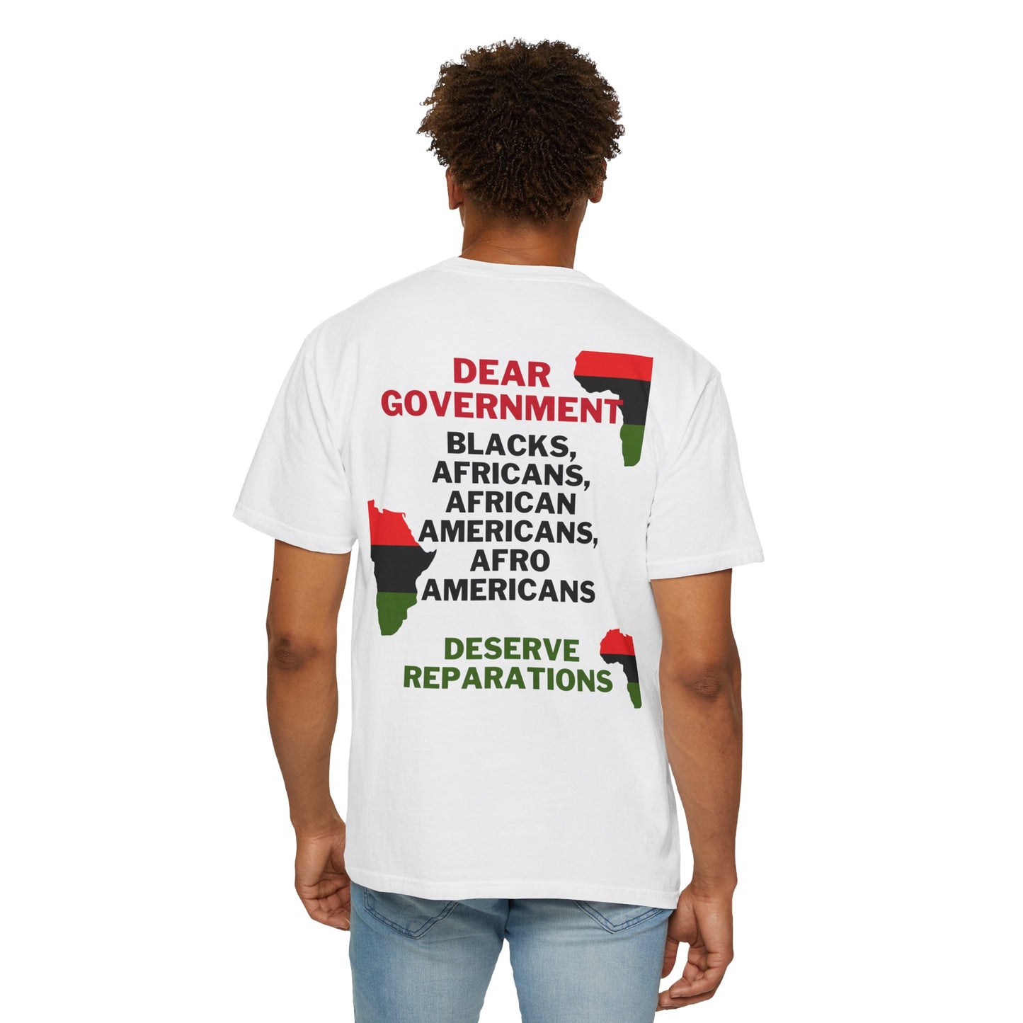 Dear Gov T-Shirt | Unisex Garment-Dyed Tee for Social Justice Awareness