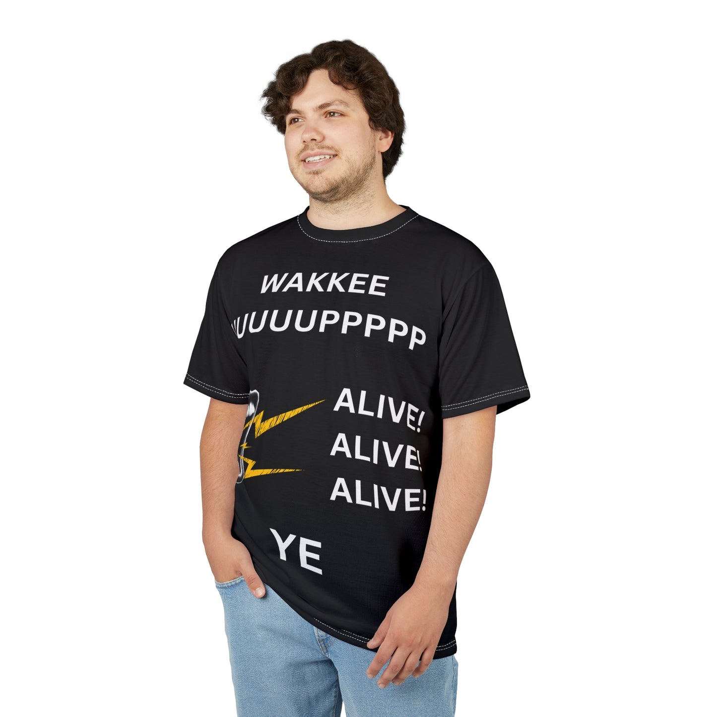 Ye Wakkee Uppp Unisex Graphic Tee, Quirky Shirt, Fun Casual Wear, Gifting for Music Lovers, Unique Party Apparel For Any Occasion