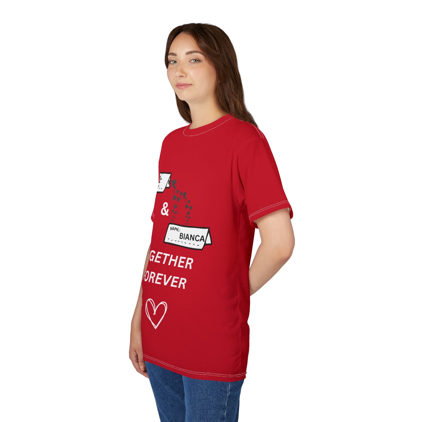 Ye & Bianca Romantic Couples Tee, Anniversary Gift Shirt, Love T-Shirt, Matching Couple Outfits, Personalized Relationship Shirt For Any Occasions