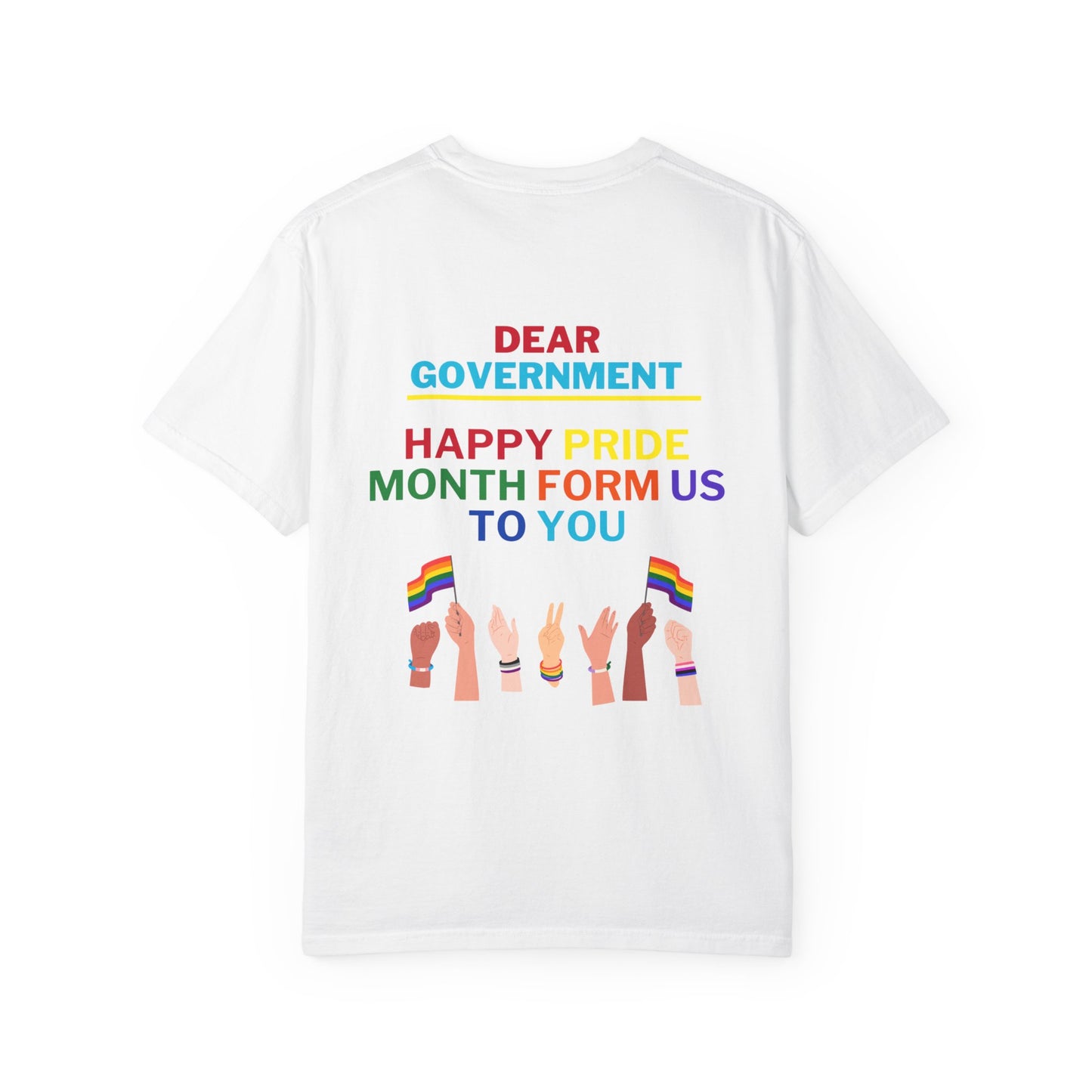 Pride Month Unisex Tee | Celebrate Love & Equality, Government Awareness, LGBTQ+ Gift, Trendy Casual Wear, Statement Shirt