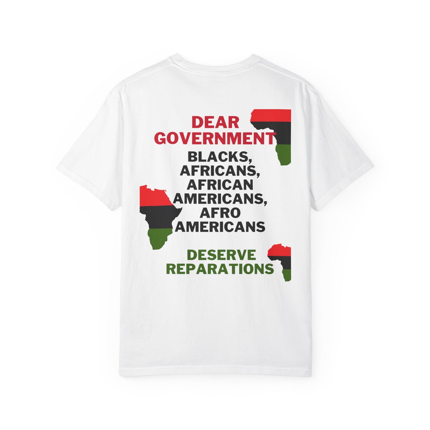 Dear Gov T-Shirt | Unisex Garment-Dyed Tee for Social Justice Awareness