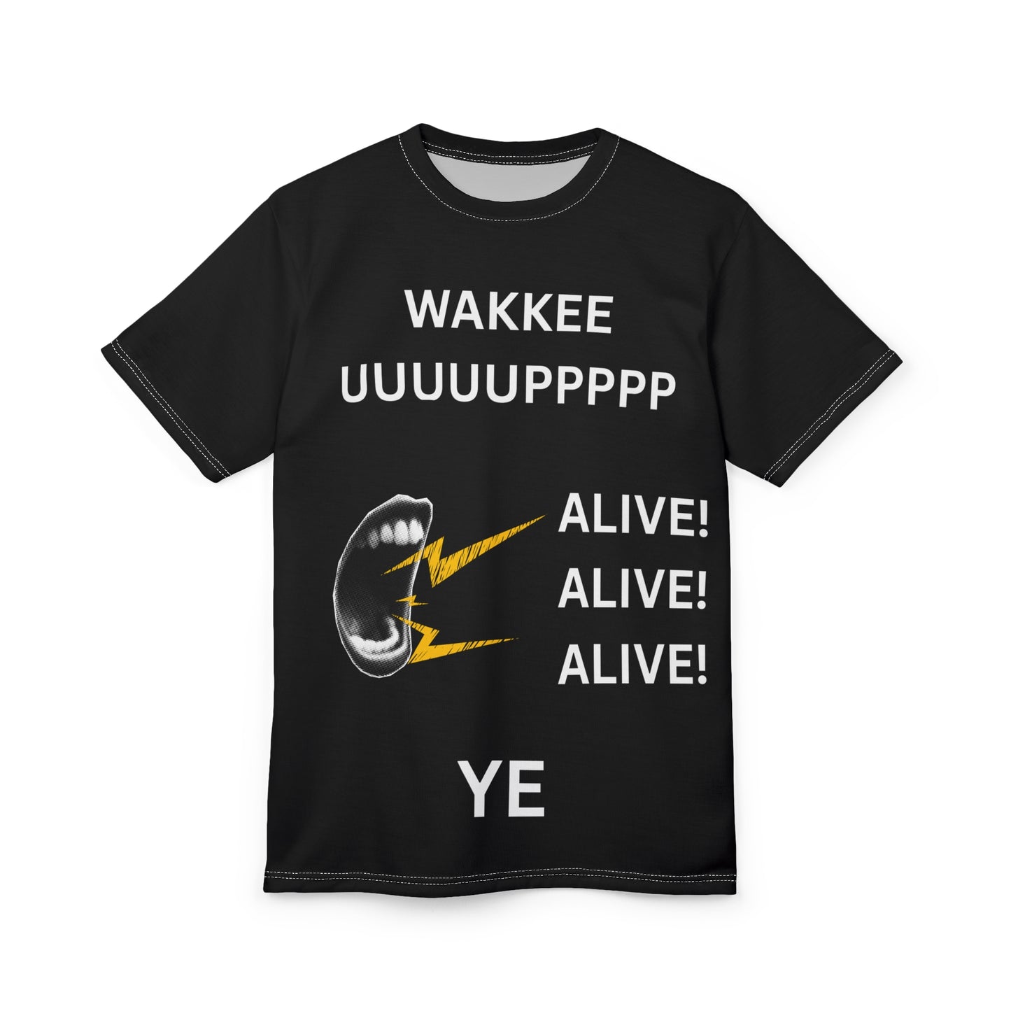 Ye Wakkee Uppp Unisex Graphic Tee, Quirky Shirt, Fun Casual Wear, Gifting for Music Lovers, Unique Party Apparel For Any Occasion