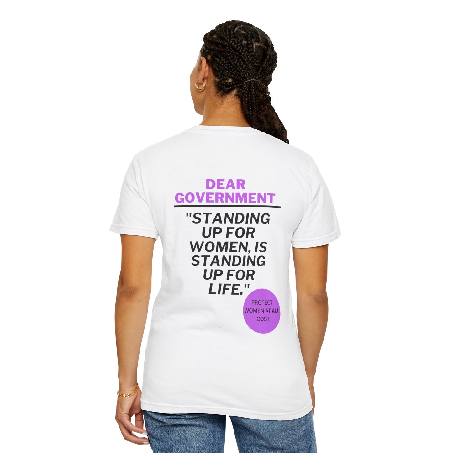 Dear Gov Unisex Political Statement Tee - "Dear Gov" Women's Rights Advocate T-shirt