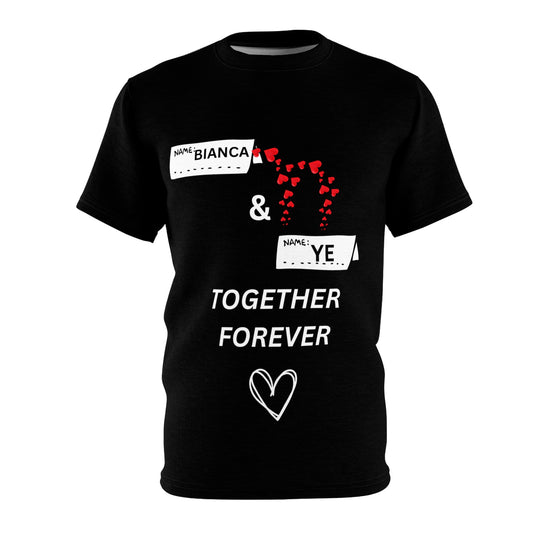 Ye & Bianca Couple's Personalized Tee, Matching Outfits, Romantic Gift, Anniversary Surprise, Custom Name Shirt For Any Occasion
