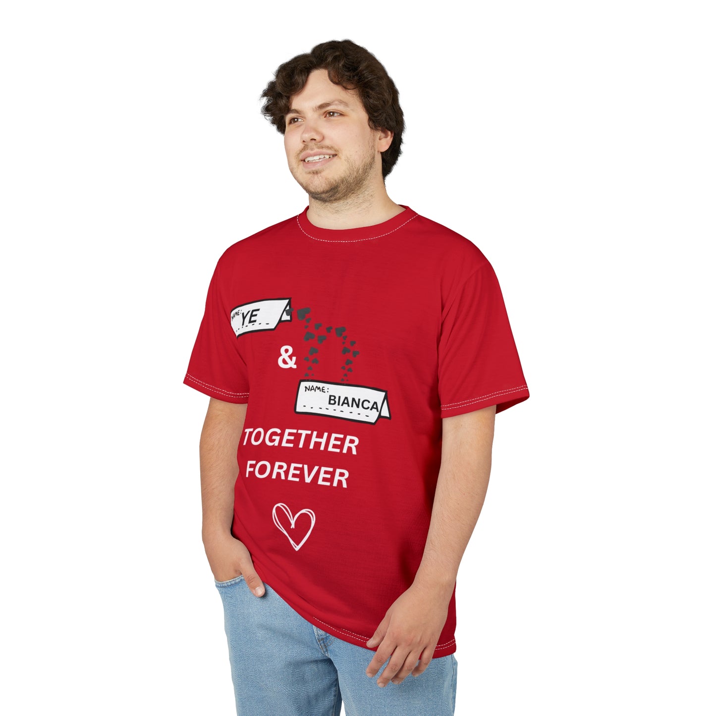 Ye & Bianca Romantic Couples Tee, Anniversary Gift Shirt, Love T-Shirt, Matching Couple Outfits, Personalized Relationship Shirt For Any Occasions