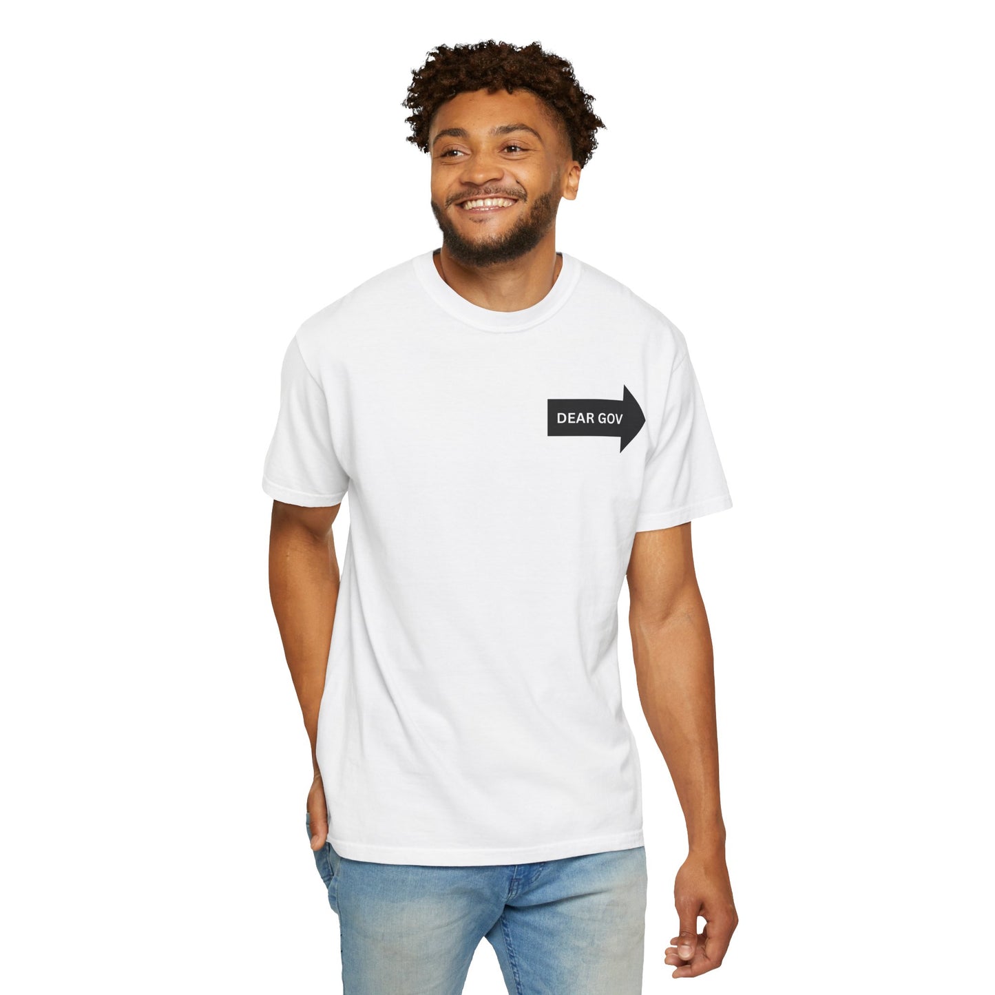 Dear Gov T-Shirt | Unisex Garment-Dyed Tee for Social Justice Awareness
