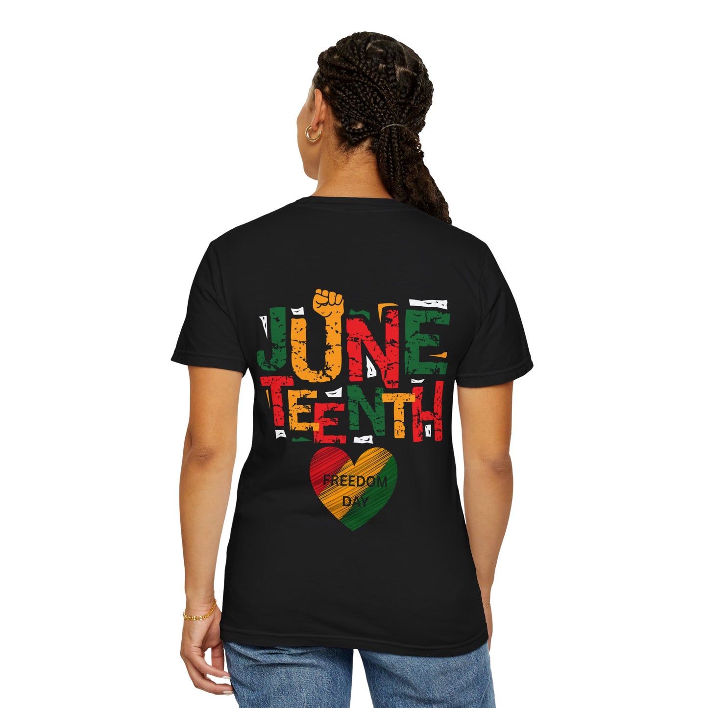 Juneteenth Freedom Unisex T-shirt, Garment-Dyed Tee, Casual Wear, African American History, Celebration Apparel