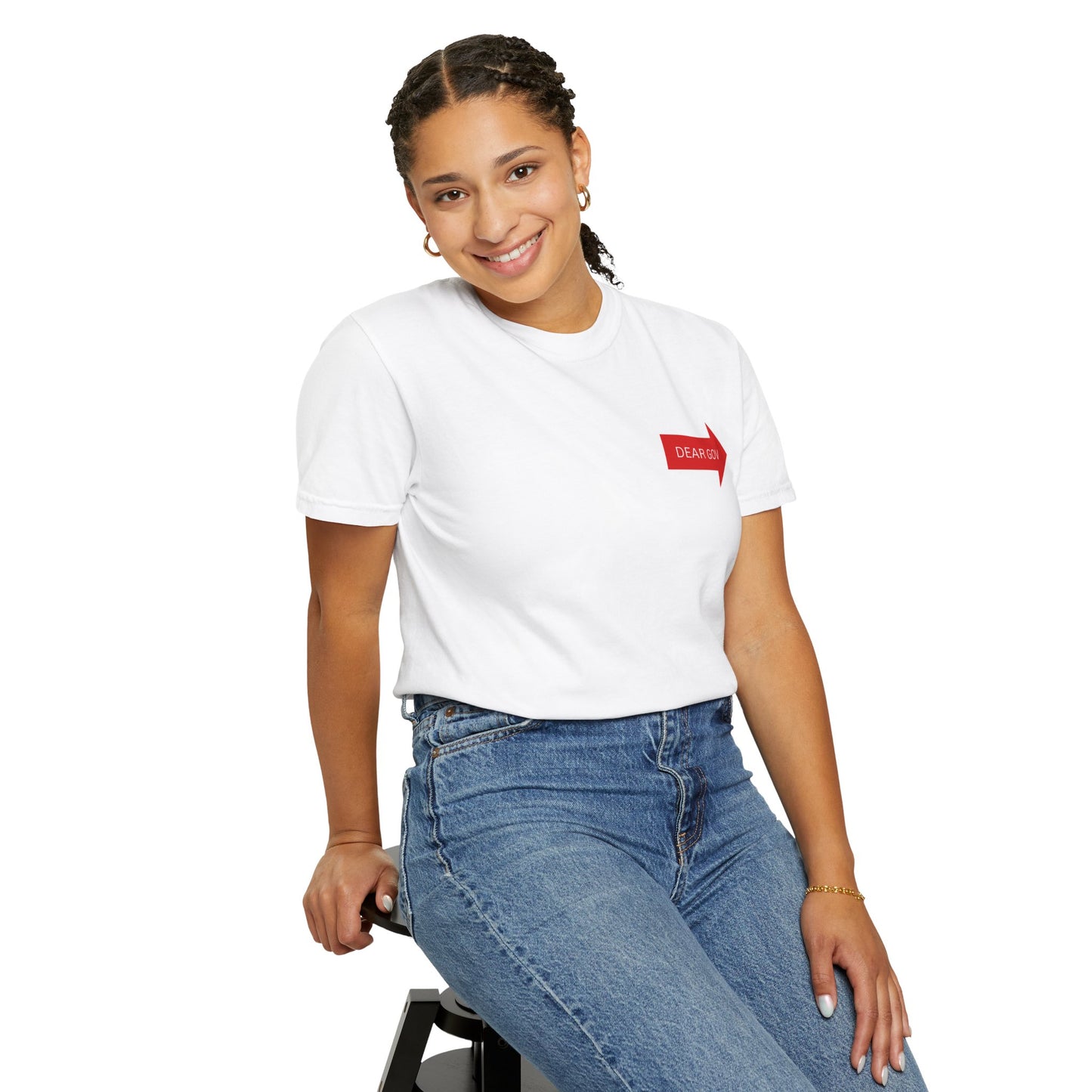 Dea Gov Unisex Garment-Dyed T-Shirt - Dear Gov | Anti-Racism Message | Statement Tee