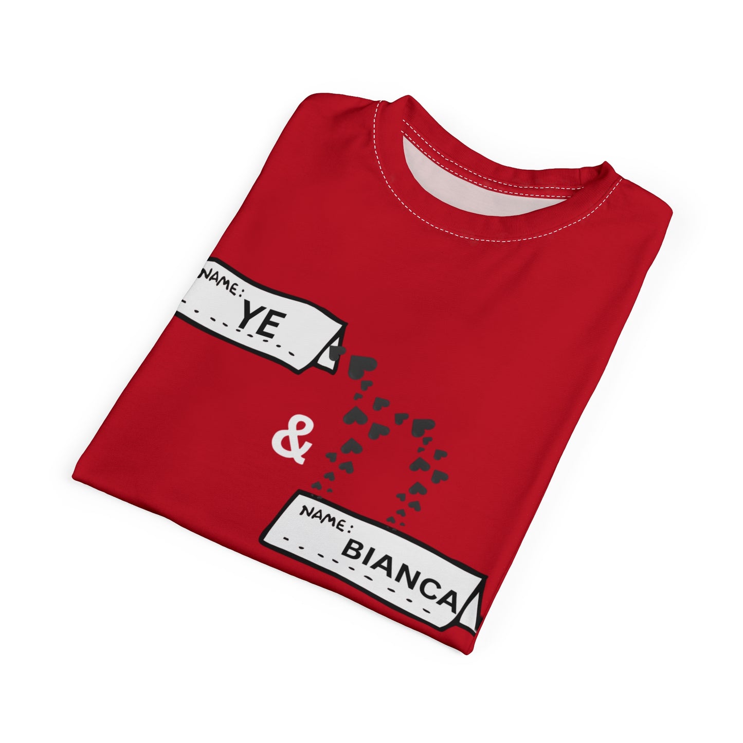 Ye & Bianca Romantic Couples Tee, Anniversary Gift Shirt, Love T-Shirt, Matching Couple Outfits, Personalized Relationship Shirt For Any Occasions