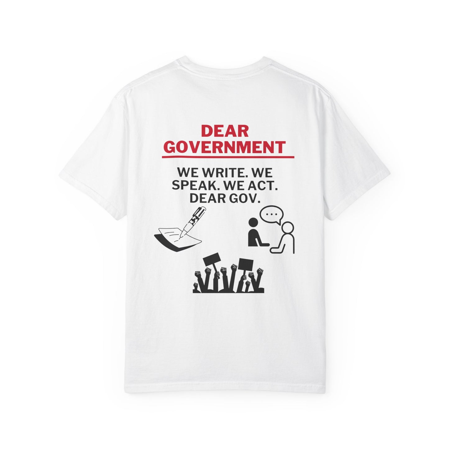 Unisex Dear Gov Graphic T-Shirt - Statement Tee for Advocates