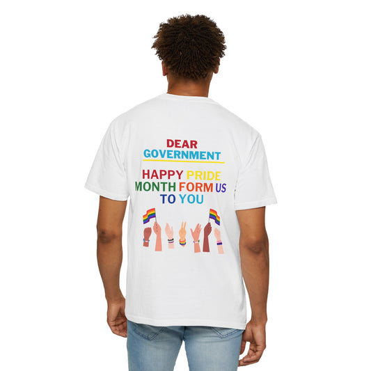 Pride Month Unisex Tee | Celebrate Love & Equality, Government Awareness, LGBTQ+ Gift, Trendy Casual Wear, Statement Shirt