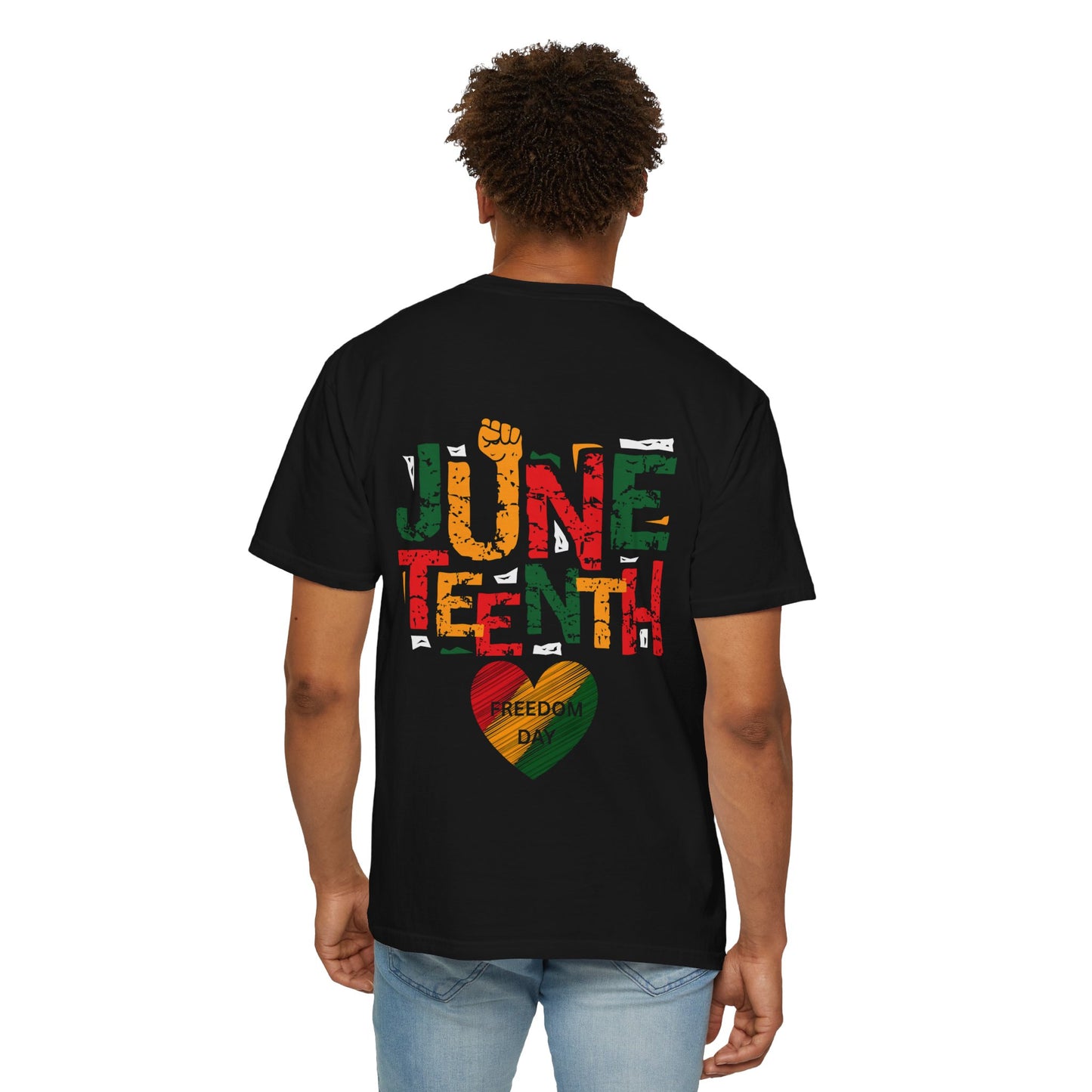 Juneteenth Freedom Unisex T-shirt, Garment-Dyed Tee, Casual Wear, African American History, Celebration Apparel