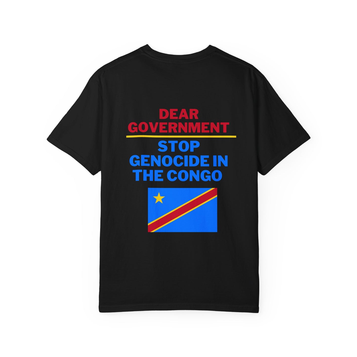 Dear Gov Unisex Garment-Dyed T-Shirt - "Dear Gov" Statement Tee for Activism