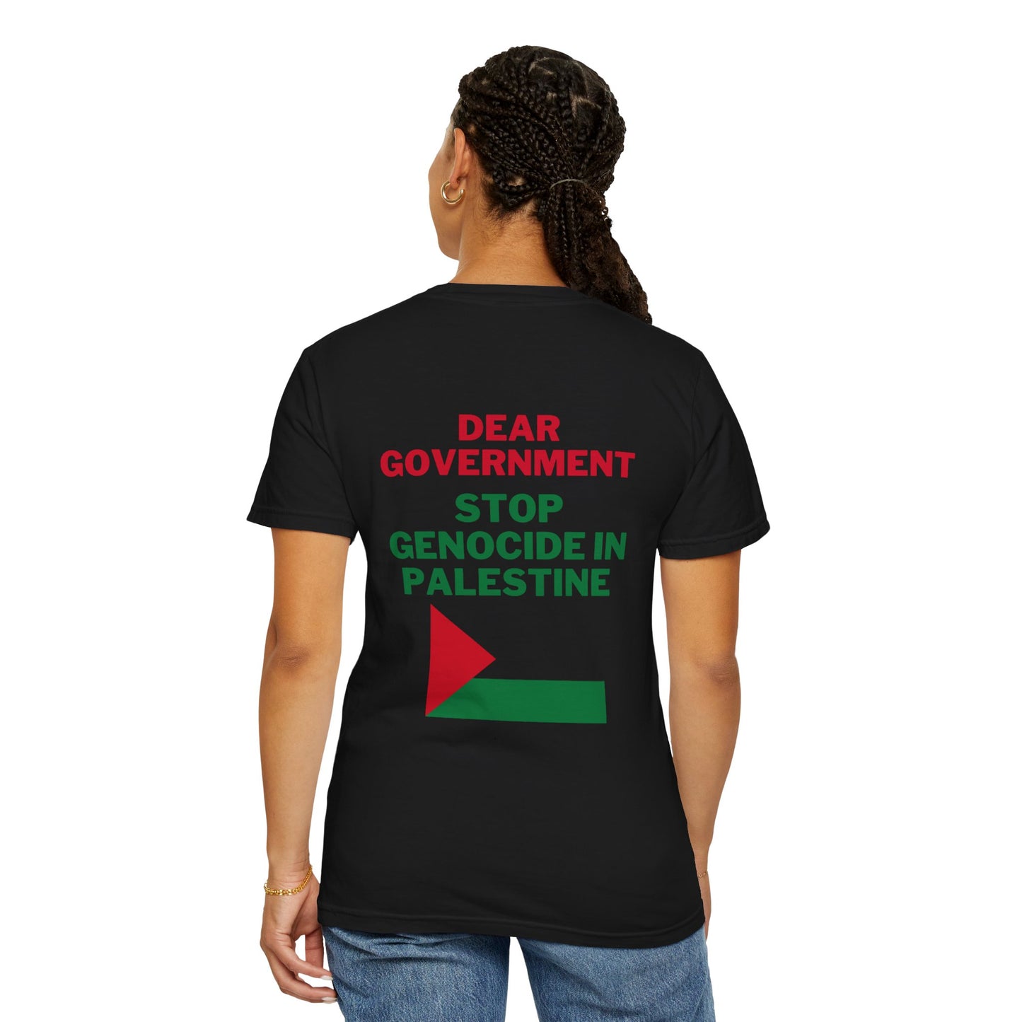 Dear Gov Unisex Statement T-Shirt - "Dear Gov: Stop Genocide in Palestine"