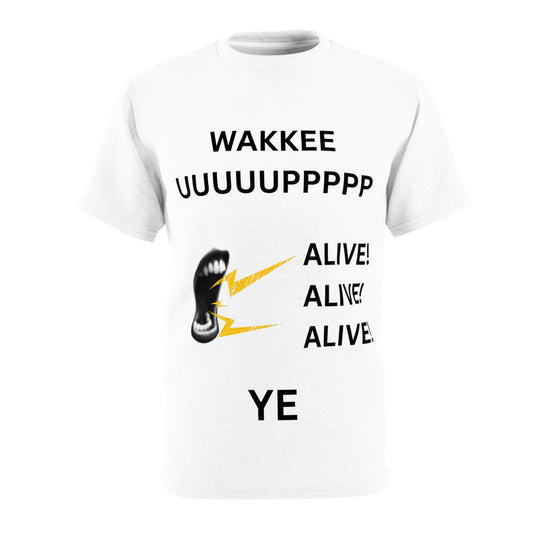 Ye Wakkee Uppp Unisex Cut & Sew Tee – Fun Graphic T-Shirt, Trendy Streetwear, Unique Gift for Concerts, Music Lovers, Casual Wear