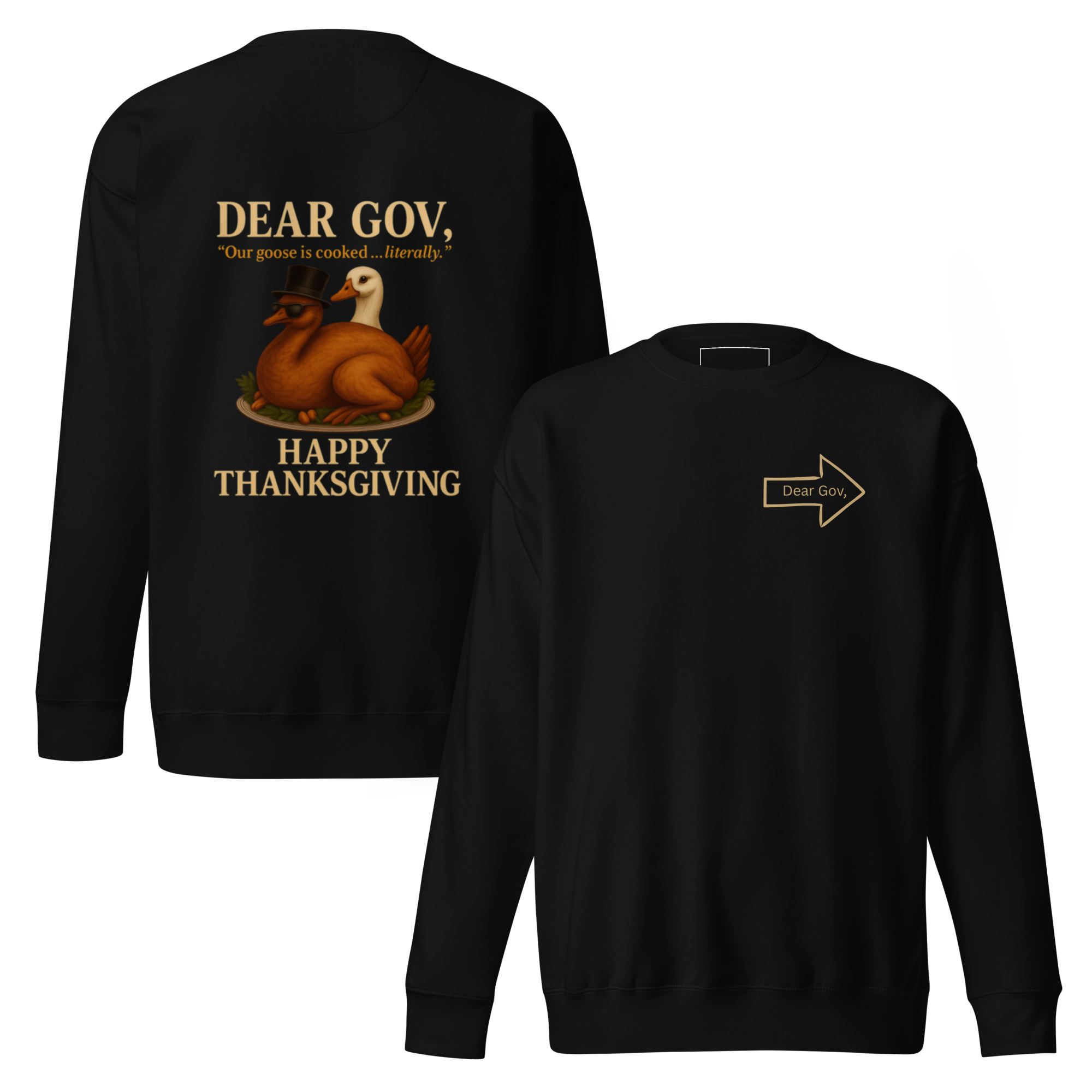 Dear Gov, Unisex Premium Sweatshirt