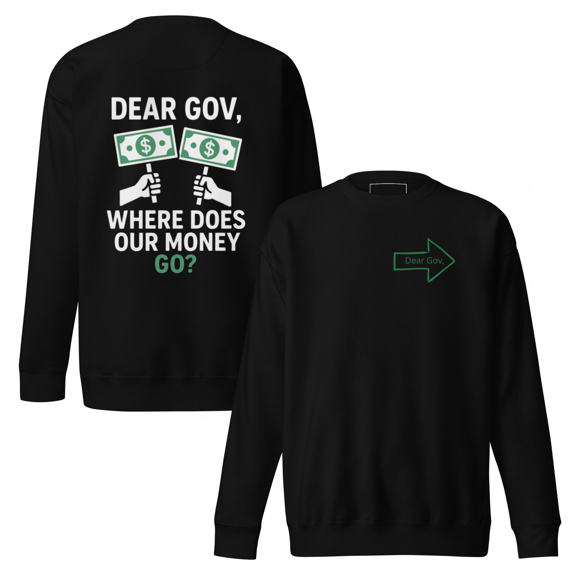 Dear Gov, Unisex Premium Sweatshirt