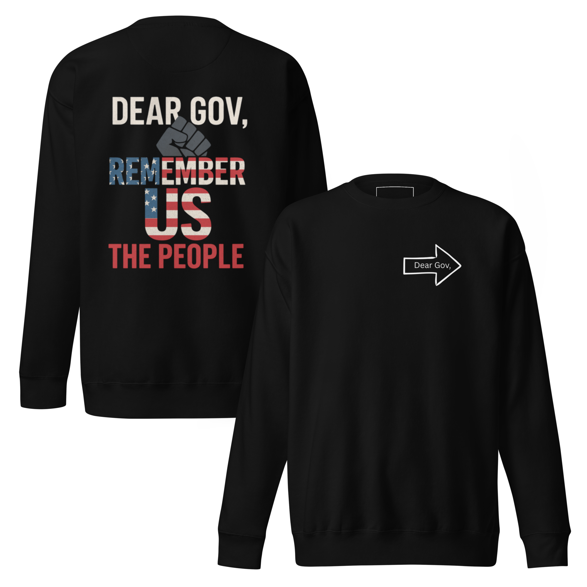 Dear Gov, Unisex Premium Sweatshirt