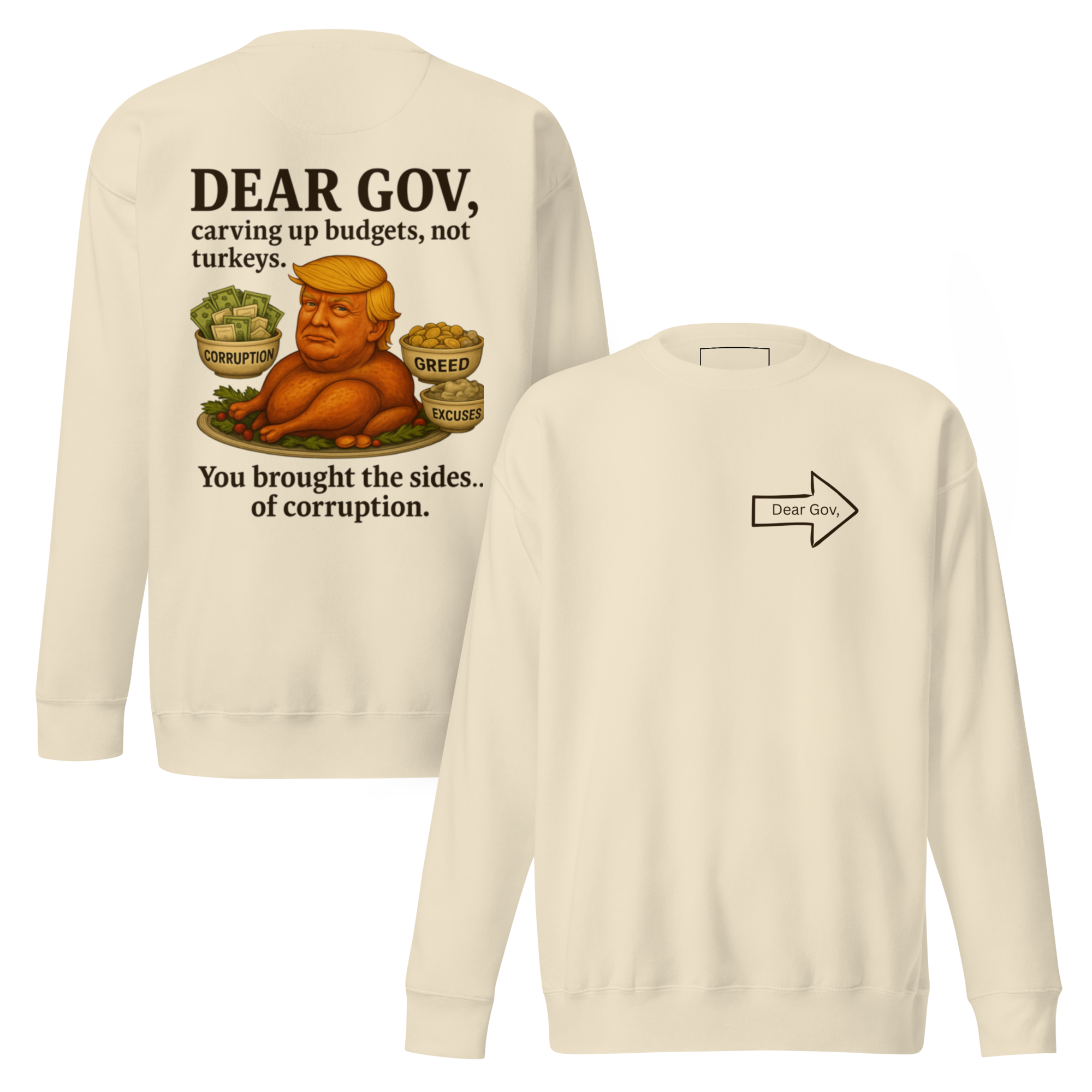 Dear Gov, Unisex Premium Sweatshirt