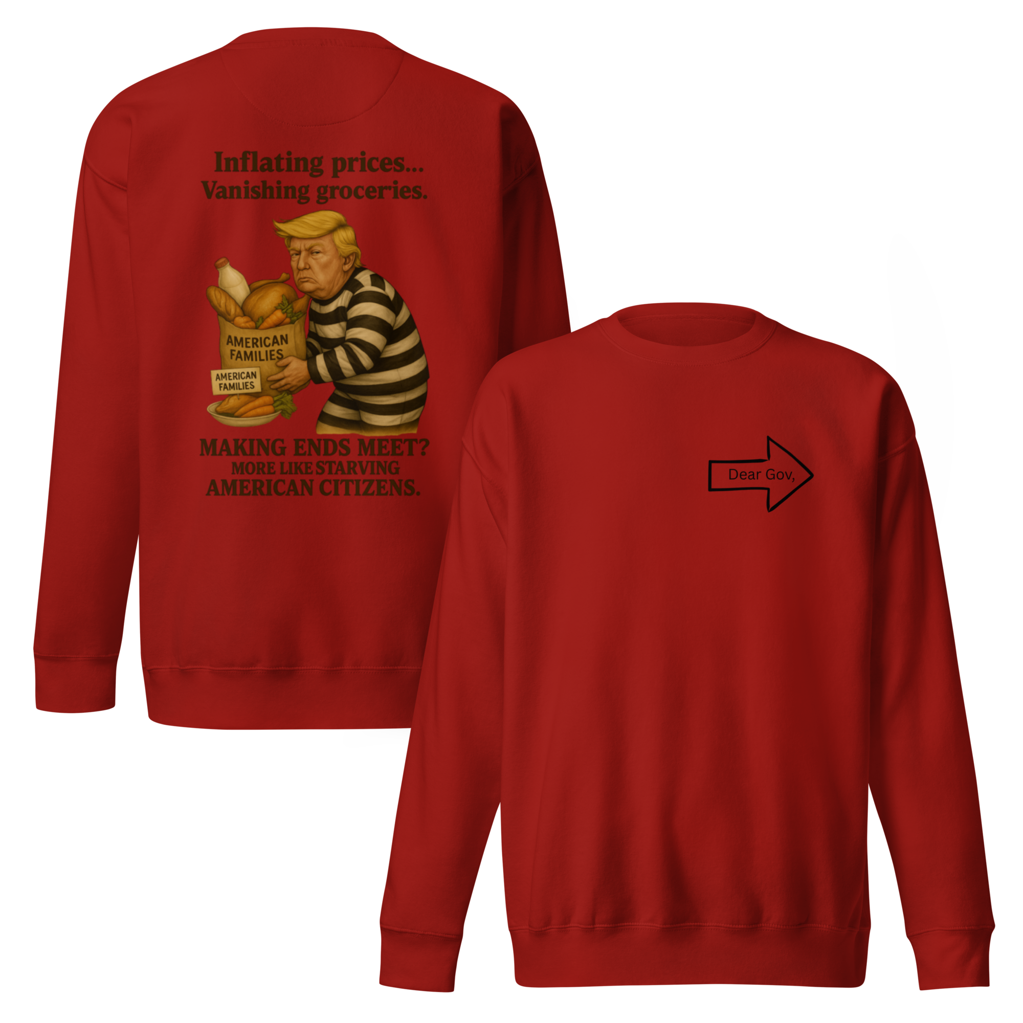 Dear Gov, Unisex Premium Sweatshirt