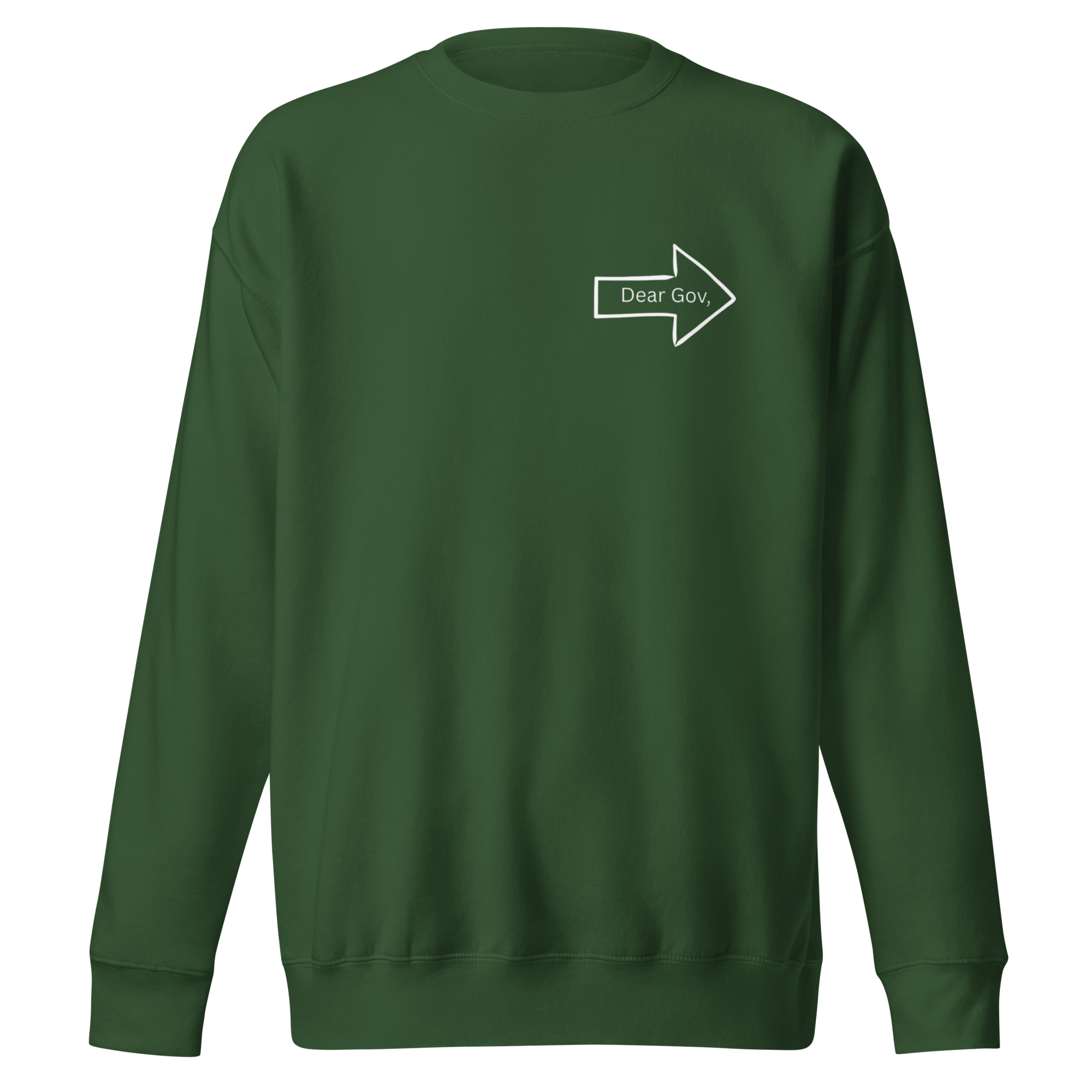 Dear Gov, Unisex Premium Sweatshirt