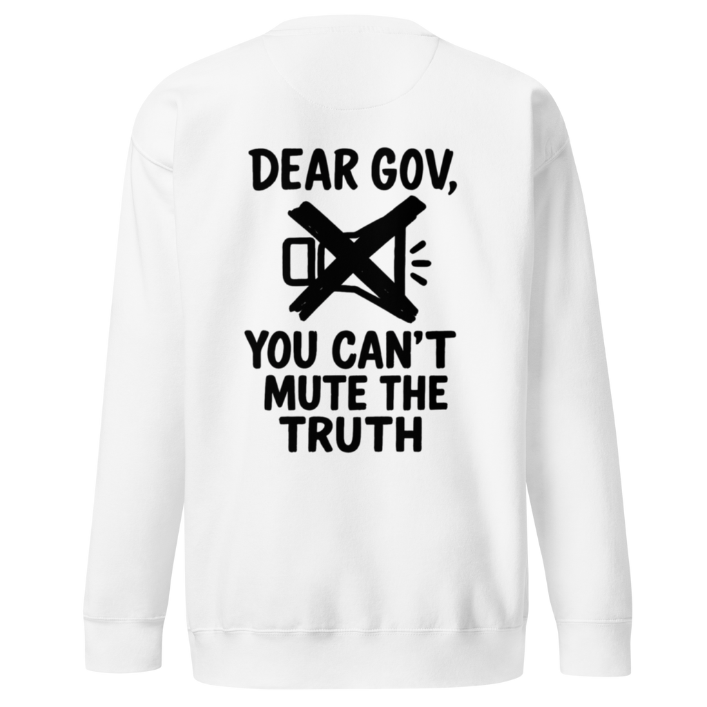 Dear Gov, Unisex Premium Sweatshirt