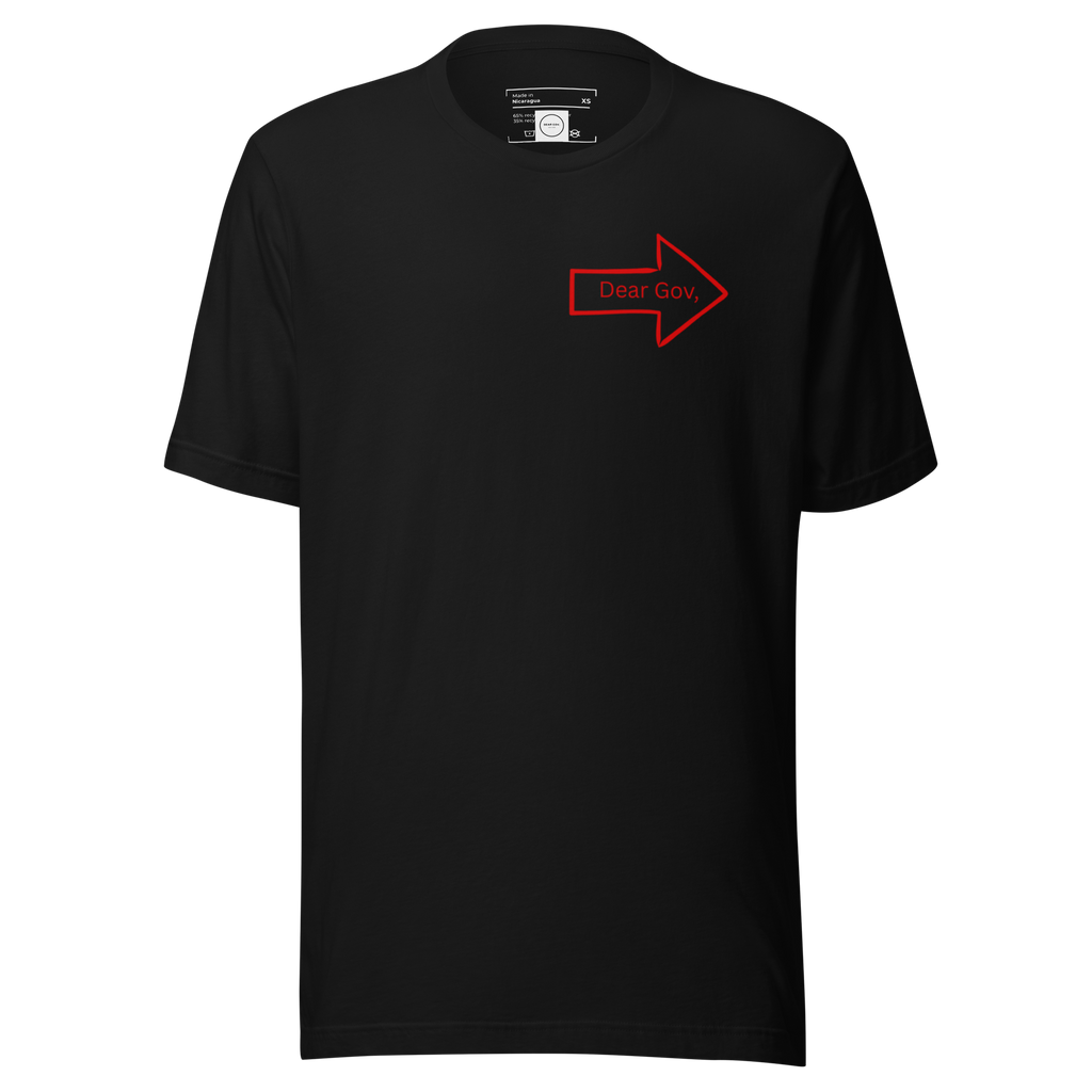 Dear Gov, Unisex staple eco t-shirt